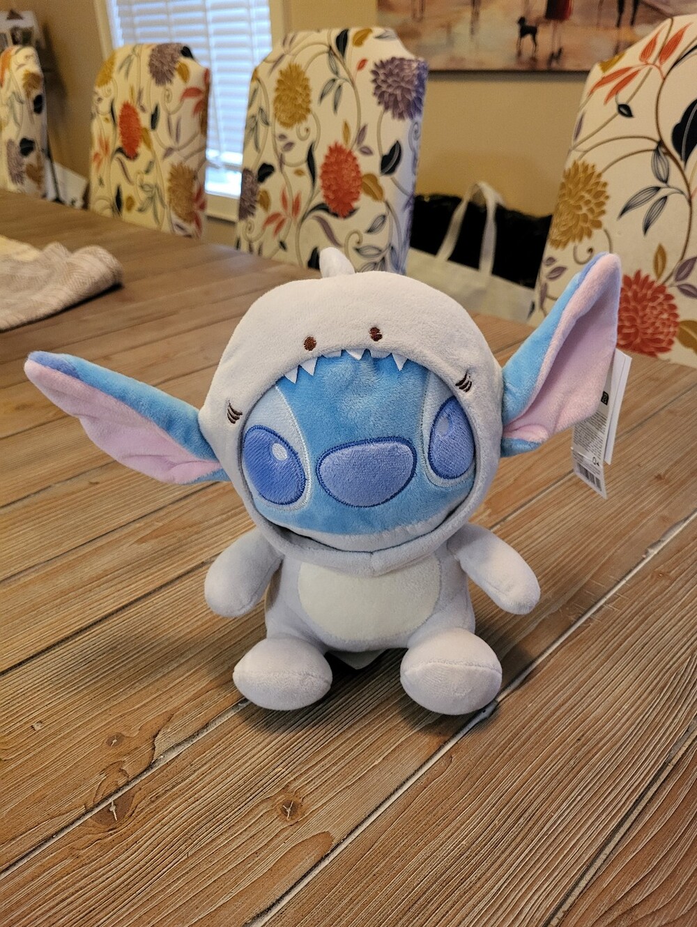 Disney Plush Stitch in Blue and Gray Hoodie